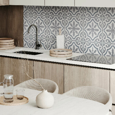 Panou decorativ bucatarie Model de mozaic cu detalii decorative