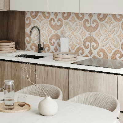 Panou decorativ bucatarie Motiv floral cu detalii decorative