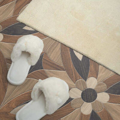 Panou decorativ bucatarie Model floral inspirat din lemn