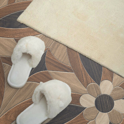 Panou decorativ bucatarie Model floral inspirat din lemn