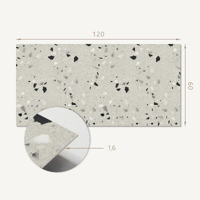 Panou decorativ perete dreptunghiular Model fragmentat în accente mici