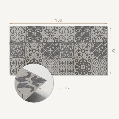Panou decorativ dreptunghiular compozi?ii cu gresie 3x3