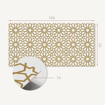 Panou decorativ perete dreptunghiular Model geometric cu stele