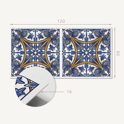 Panou decorativ dreptunghiular Planta?i ornamente într-un stil armonios