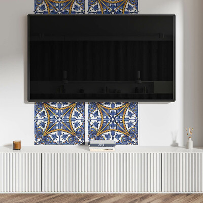 Panou decorativ dreptunghiular Planta?i ornamente într-un stil armonios