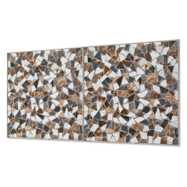 Panou decorativ perete dreptunghiular Mozaic cu diverse forme