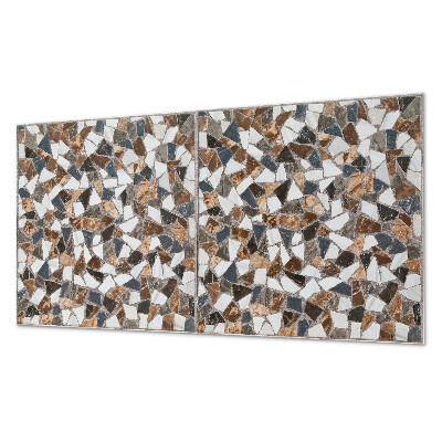 Panou decorativ perete dreptunghiular Mozaic cu diverse forme