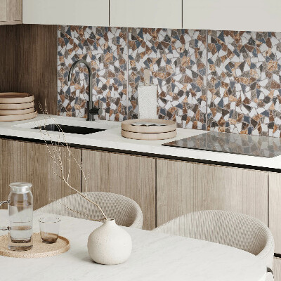 Panou decorativ perete dreptunghiular Mozaic cu diverse forme