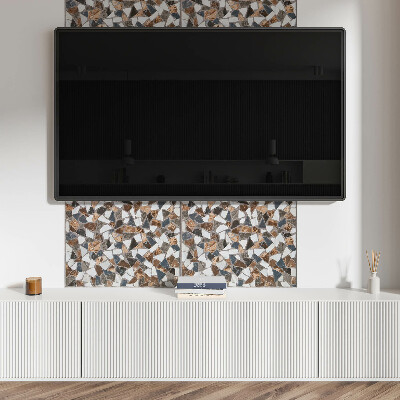Panou decorativ perete dreptunghiular Mozaic cu diverse forme