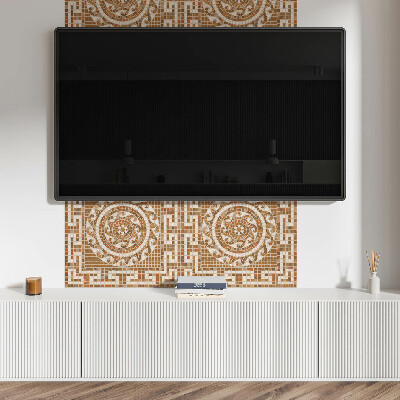 Panou decorativ dreptunghiular Model de mozaic cu cercuri