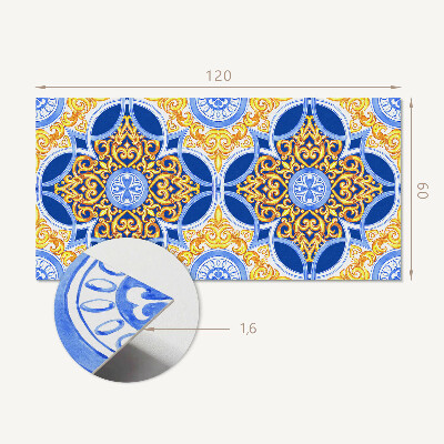 Panou decorativ bucatarie Model decorativ floral