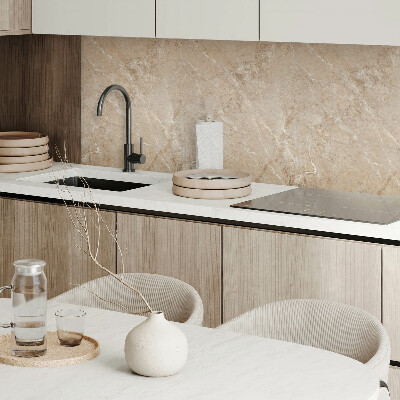 Panou decorativ bucatarie Model de marmură într-un stil natural