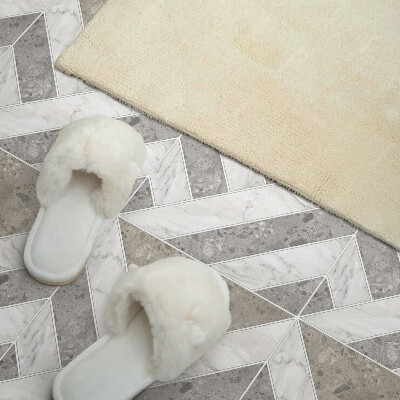 Panou decorativ perete dreptunghiular Model geometric în plăci