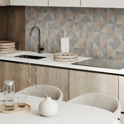 Panou decorativ bucatarie Motiv geometric triunghiular