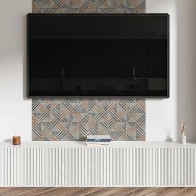 Panou decorativ bucatarie Motiv geometric triunghiular