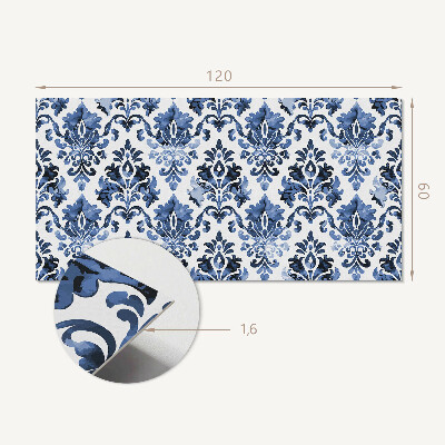 Panou decorativ dreptunghiular Motiv floral în stil baroc