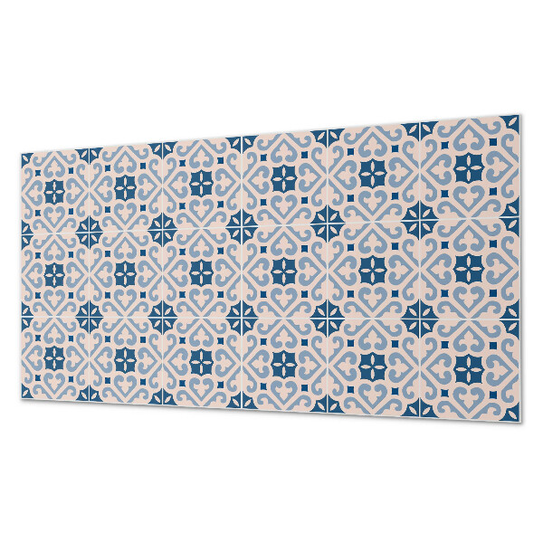 Panou decorativ perete dreptunghiular Motive ornamentale pe gresie