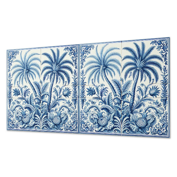 Panou decorativ bucatarie Motiv de plante exotice
