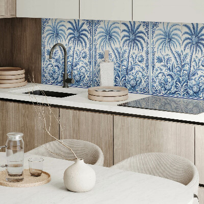 Panou decorativ bucatarie Motiv de plante exotice