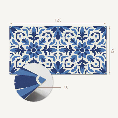 Panou decorativ bucatarie Motiv floral cu frunze verzi