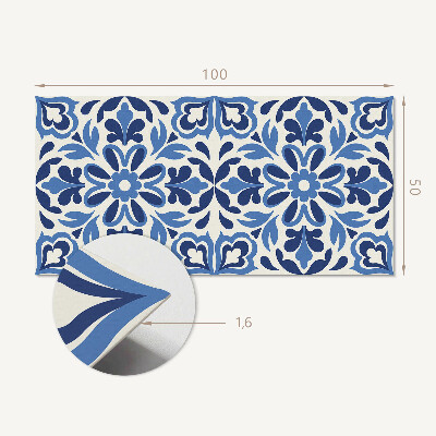 Panou decorativ perete dreptunghiular Motiv decorativ floral