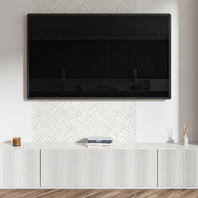 Panou decorativ bucatarie Model cu romburi în stil geometric