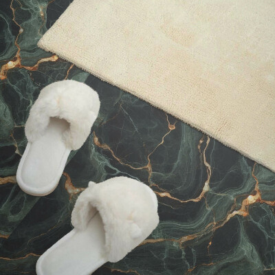 Panou decorativ perete dreptunghiular Motiv de marmură cu vene delicate