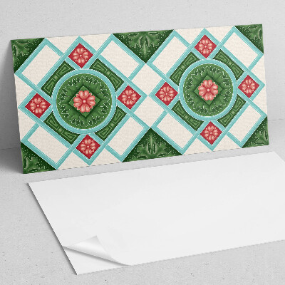 Panou decorativ dreptunghiular Motiv floral într-un aranjament romb