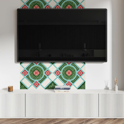 Panou decorativ dreptunghiular Motiv floral într-un aranjament romb