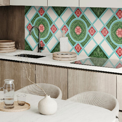 Panou decorativ dreptunghiular Motiv floral într-un aranjament romb