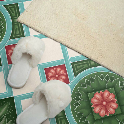 Panou decorativ dreptunghiular Motiv floral într-un aranjament romb