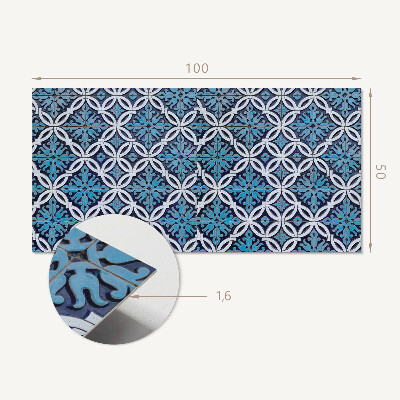 Panou decorativ bucatarie Model de forme cu motiv floral