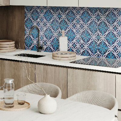 Panou decorativ bucatarie Model de forme cu motiv floral