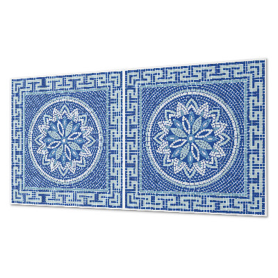 Panou decorativ perete dreptunghiular Model de mozaic floral