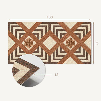 Panou decorativ perete dreptunghiular Inspirări geometrice într-un stil modern