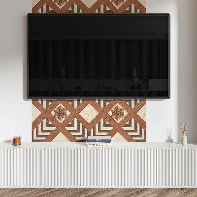 Panou decorativ perete dreptunghiular Inspirări geometrice într-un stil modern