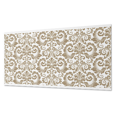 Panou decorativ dreptunghiular Decoratiuni cu plante cu ornamente