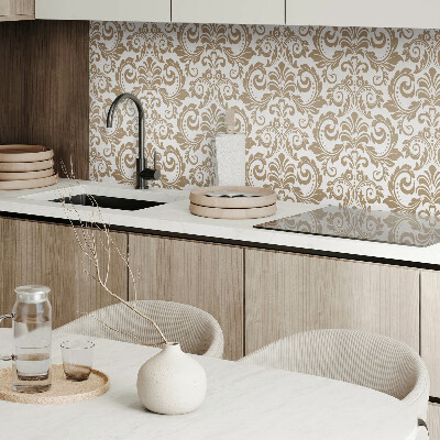 Panou decorativ dreptunghiular Decoratiuni cu plante cu ornamente
