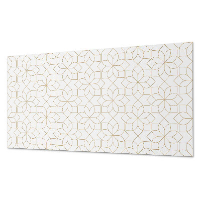 Panou decorativ perete dreptunghiular Geometrie florală într-un stil modern