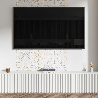 Panou decorativ perete dreptunghiular Geometrie florală într-un stil modern