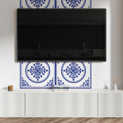 Panou decorativ dreptunghiular Motiv rotund cu accente florale