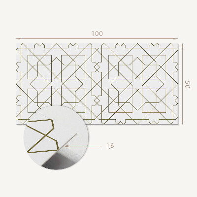 Panou decorativ bucatarie Motiv linii geometrice abstracte