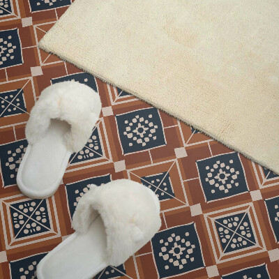 Panou decorativ perete dreptunghiular Geometrie în nuan?e de maro ?i alb