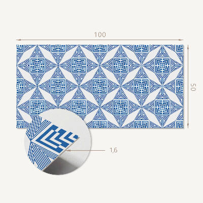 Panou decorativ dreptunghiular Model de grilă în forme geometrice