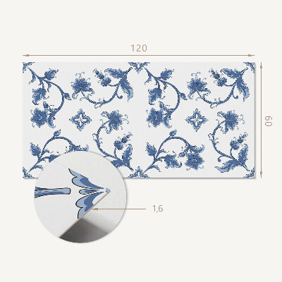 Panou decorativ perete dreptunghiular Motiv floral
