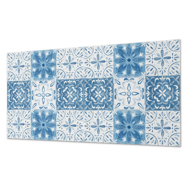 Panou decorativ bucatarie Placi florale intr-un aranjament armonios