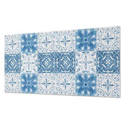 Panou decorativ bucatarie Placi florale intr-un aranjament armonios