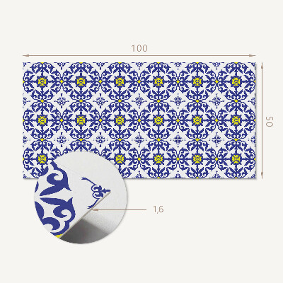 Panou decorativ dreptunghiular Design floral cu accente delicate