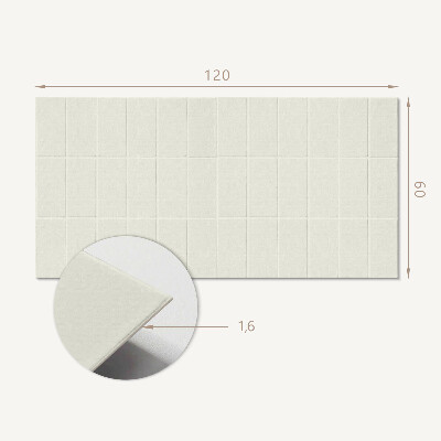 Panou decorativ dreptunghiular Geometria plăcilor dreptunghiulare într-o grilă