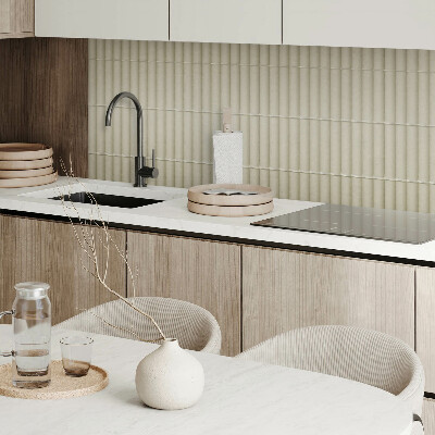 Panou decorativ dreptunghiular Dungi verticale intr-un stil elegant